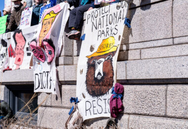 The Minnesota State Patrol estimates 25,000 gathered at the Minnesota State Capitol this afternoon as part of the nationwide “Hands Off!” protests.