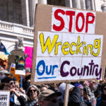 The Minnesota State Patrol estimates 25,000 gathered at the Minnesota State Capitol this afternoon as part of the nationwide “Hands Off!” protests.