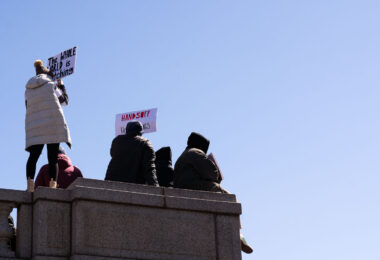 The Minnesota State Patrol estimates 25,000 gathered at the Minnesota State Capitol this afternoon as part of the nationwide “Hands Off!” protests.