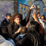 Dee-1 performs at George Floyd Square during the 5th annual Rise and Remember Festival. The festival is held each year on the anniversary of George Floyd's murder.