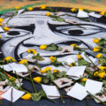 George Floyd Square on the 5th anniversary of the murder of George Floyd. The area where Floyd was killed has been a place of protest ever since.