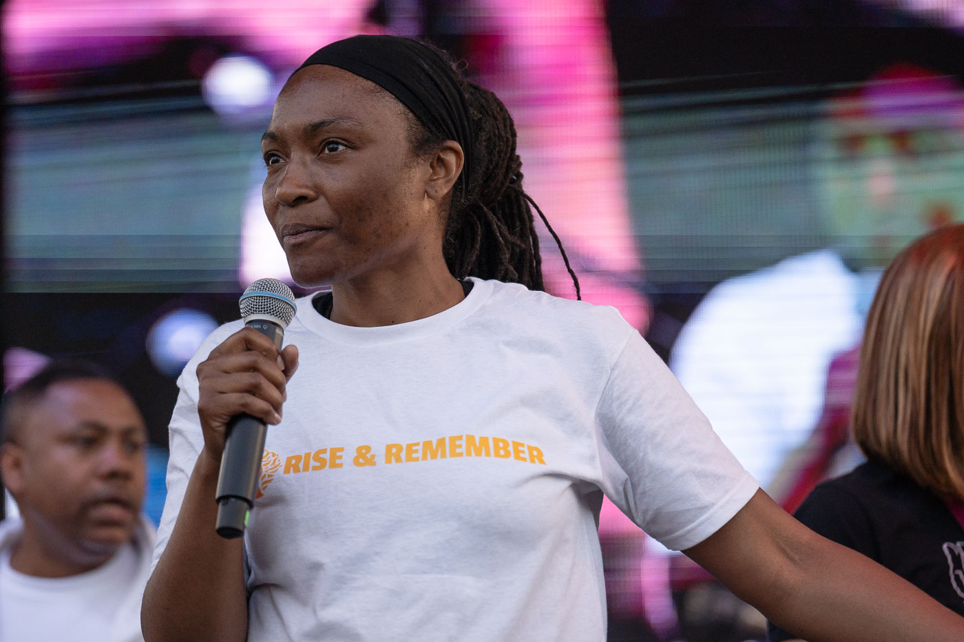 Jeanelle Austin speaks at Rise and Remember 2025