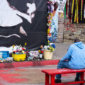 George Floyd Square on the 5th anniversary of the murder of George Floyd. The area where Floyd was killed has been a place of protest ever since.
