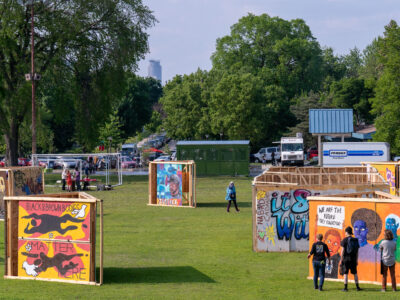 George Floyd 5th Anniversary Boards, Phelps Park, Minneapolis