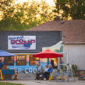 People with ice cream outside of Minnehaha Scoop on Minnehaha Avenue in South Minneapolis.