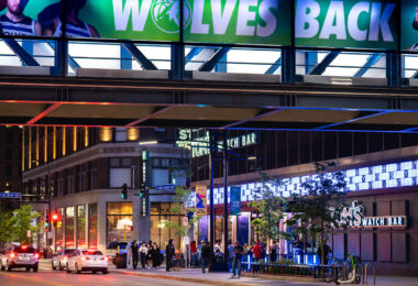Tom's Watch Bar during game 2 of the Western Conference Finals.