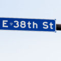 A Murderous Police sticker seen on a street sign at 38th and Chicago on the 5th anniversary of George Floyd's murder.