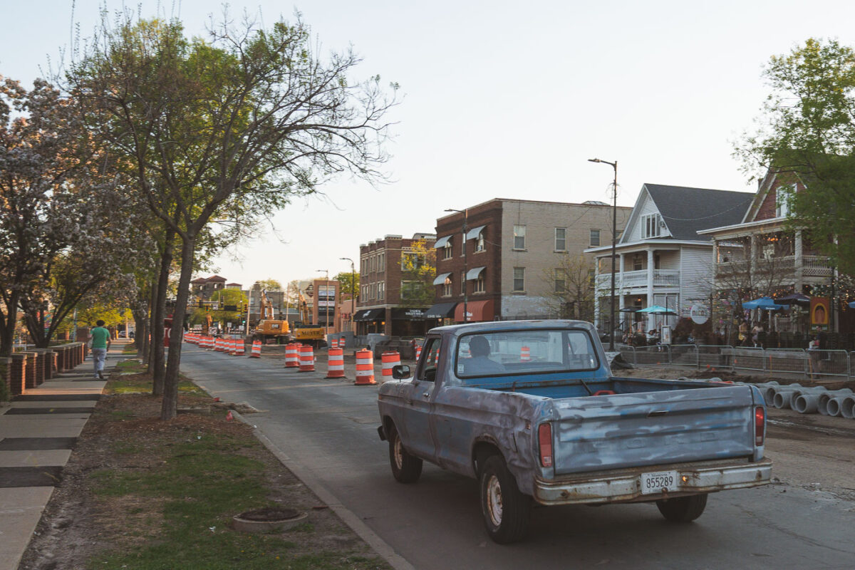 Old Ford truck on Hennepin