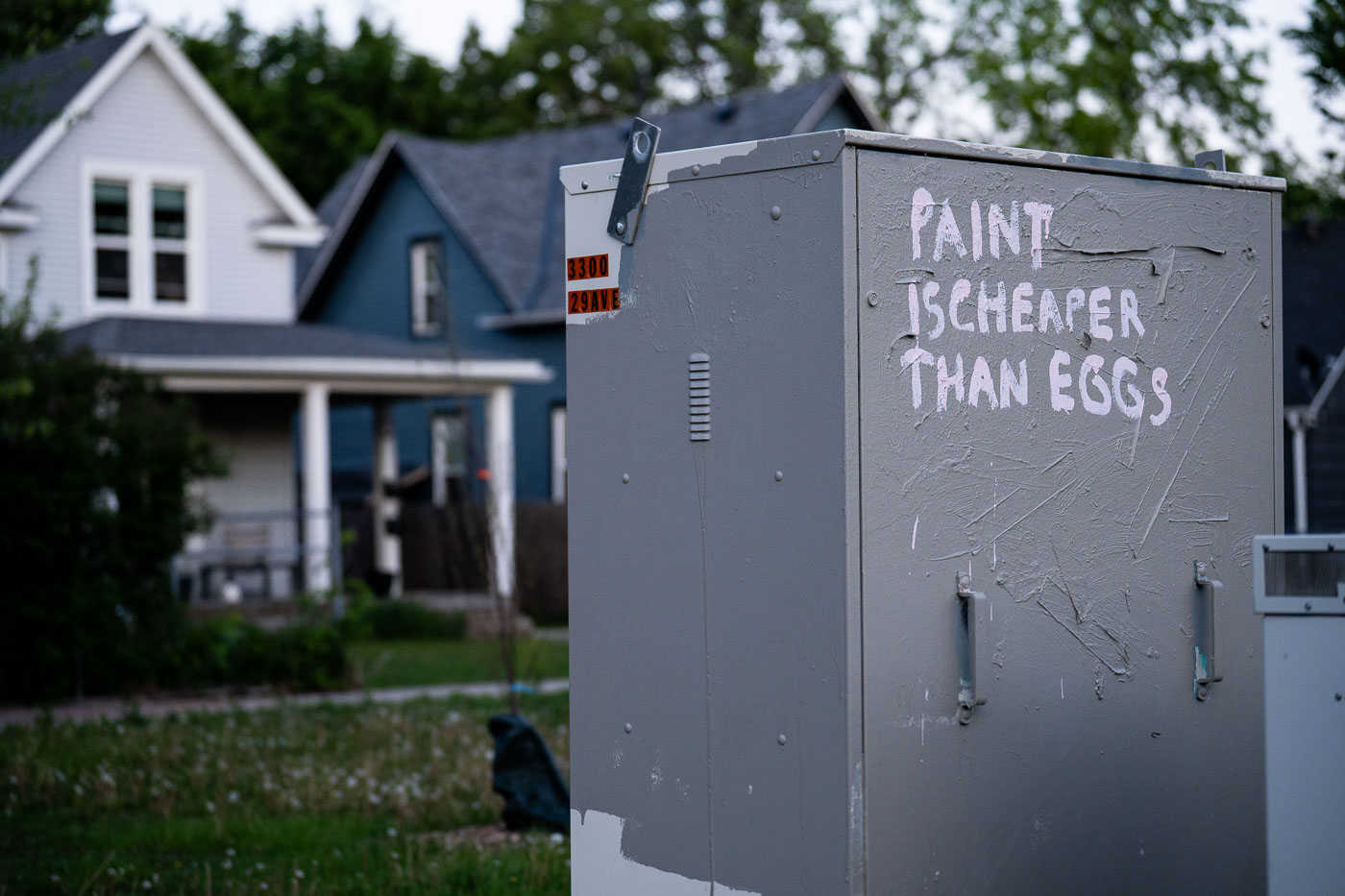 Paint is cheaper than eggs graffiti