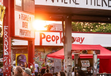 The sun goes down on the 5th anniversary of George Floyd's murder. This was the 5th annual Rise and Remember Festival.