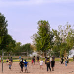 What a beautiful top 10 weather week it's been in Minneapolis! Feel like next time we see these temperatures it'll be with the humidity? People squeezing in a few more games of volleyball at Bde Maka Ska before tomorrow's rain.