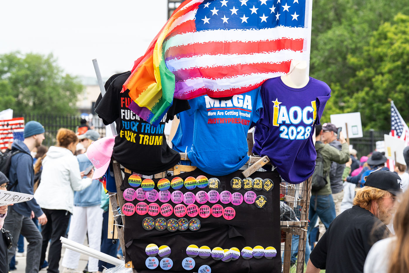 AOC 2028 Shirts At No Kings St Paul Minnesota