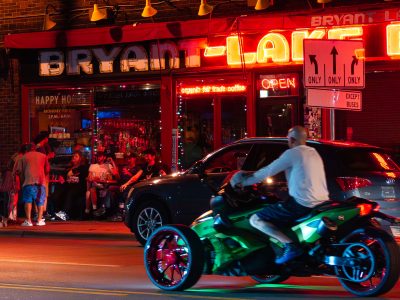 Bryant Lake Bowl Neon Sign, Lake Street, Minneapolis Night