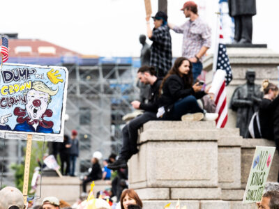 Dump The Crown Clown No Kings Protest Sign