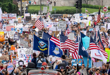 Despite warnings from the law enforcement not to attend today’s No Kings rally after this mornings shootings of Minnesota lawmakers with the killer on the lose, the No Kings Rally is happening at the Minnesota State Capitol in St. Paul.