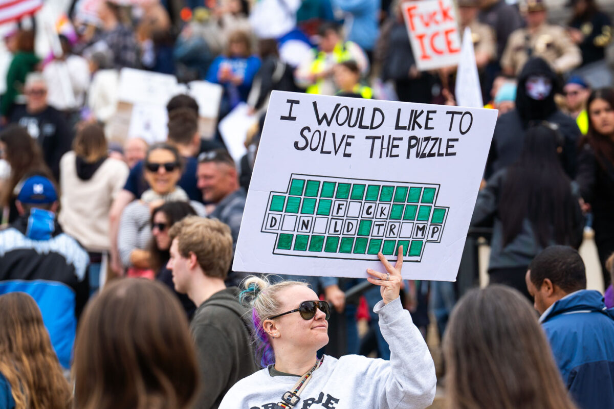 Despite warnings from the law enforcement not to attend today’s No Kings rally after this mornings shootings of Minnesota lawmakers with the killer on the lose, the No Kings Rally is happening at the Minnesota State Capitol in St. Paul.