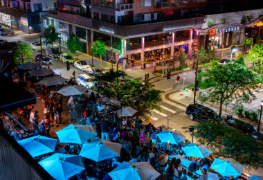 KISS Rooftop & Lounge in Uptown Minneapolis. Located at the corner of Lagoon and Girard.