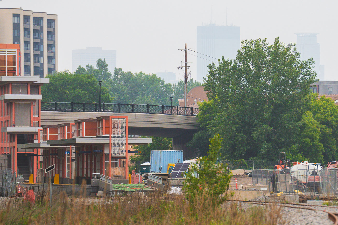 Lake Street Station with Canadian Wildfire Smoke