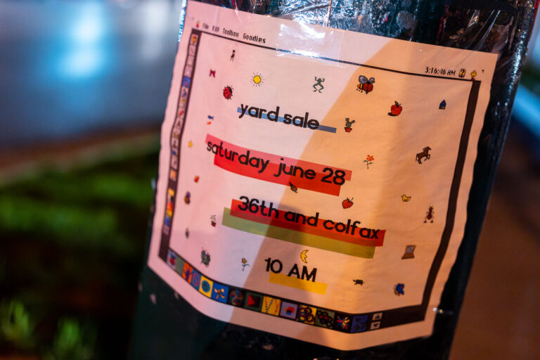 Macintosh inspired yard sale sign 1 A yard sale sign inspired by Macintosh seen in South Minneapolis.