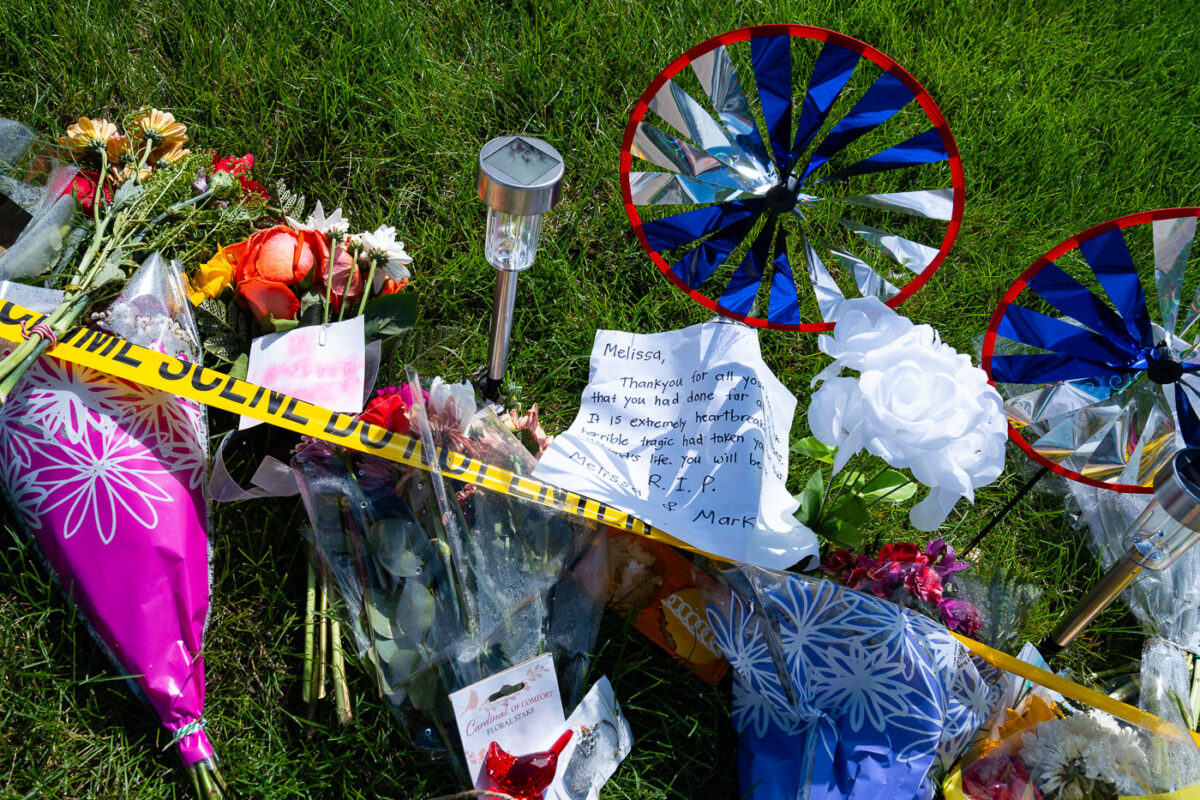 Memorial at Minnesota Reprentative Melissa Hortmans home