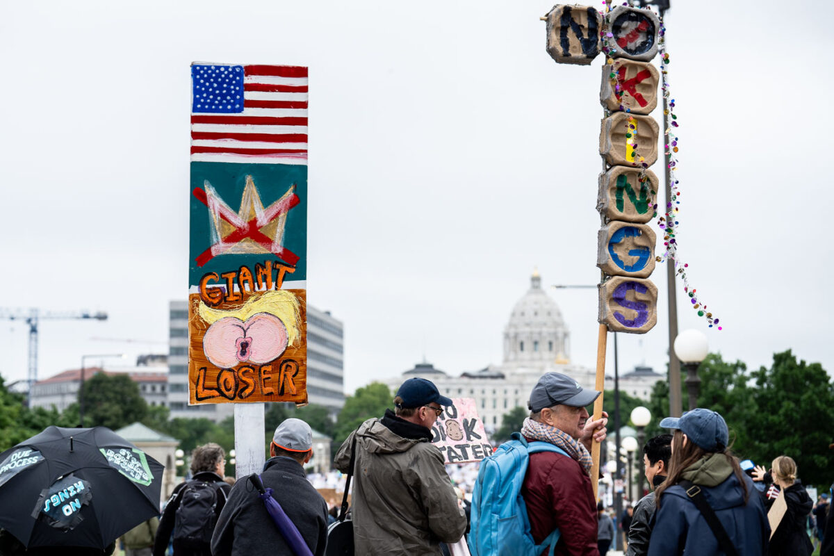 Despite warnings from the law enforcement not to attend today’s No Kings rally after this mornings shootings of Minnesota lawmakers with the killer on the lose, the No Kings Rally is happening at the Minnesota State Capitol in St. Paul.
