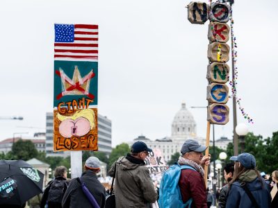 "Giant Loser" Sign Near the Minnesota State Capitol