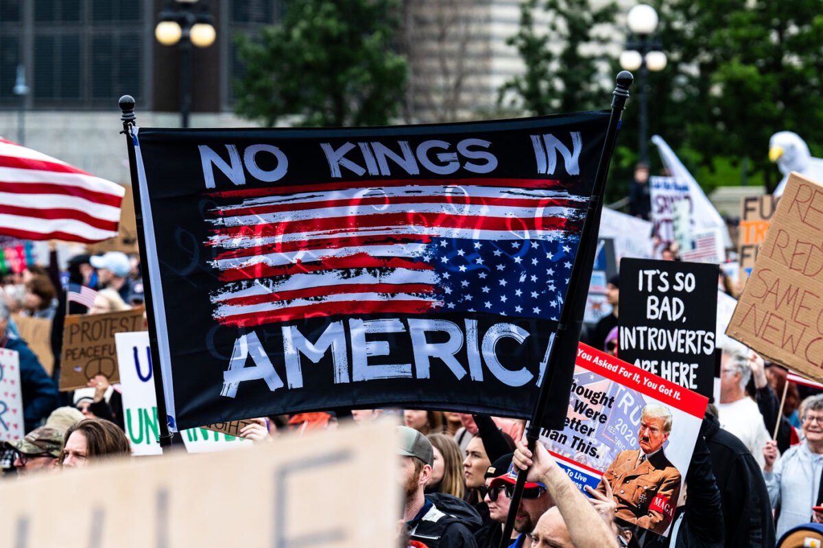 No Kings In America Flag