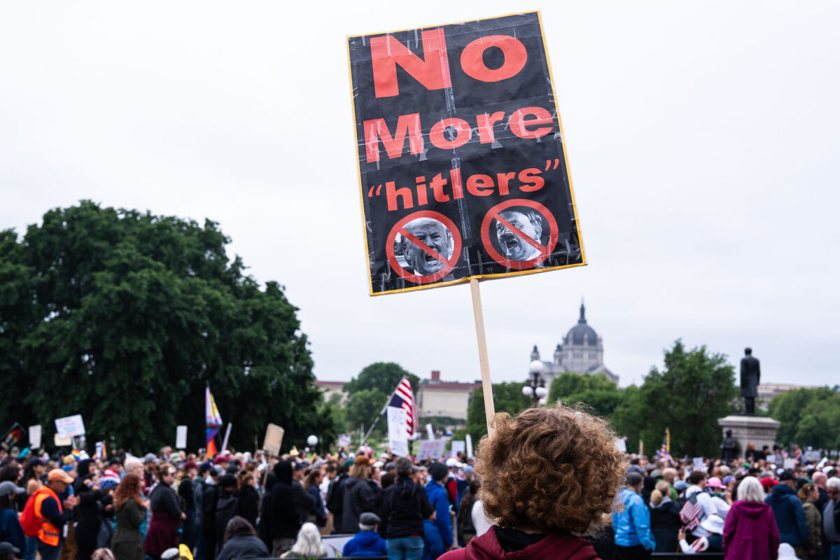Despite warnings from the law enforcement not to attend today’s No Kings rally after this mornings shootings of Minnesota lawmakers with the killer on the lose, the No Kings Rally is happening at the Minnesota State Capitol in St. Paul.