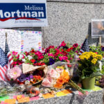 A growing memorial at the Minnesota State Capitol for State Representative Melissa Hortman. Hortman was assassinated along with her husband in their home on June 14th. A massive manhunt followed leading to the arrest of Vance Boelter. Boelter is also accused of shooting State Senator John Hoffman and his wife in their home.