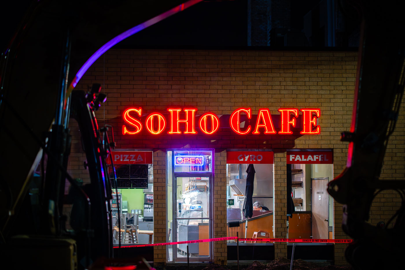 SoHo Cafe during Hennepin Ave construction