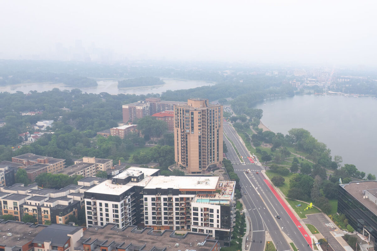Canadian wildfire smoke in Minneapolis