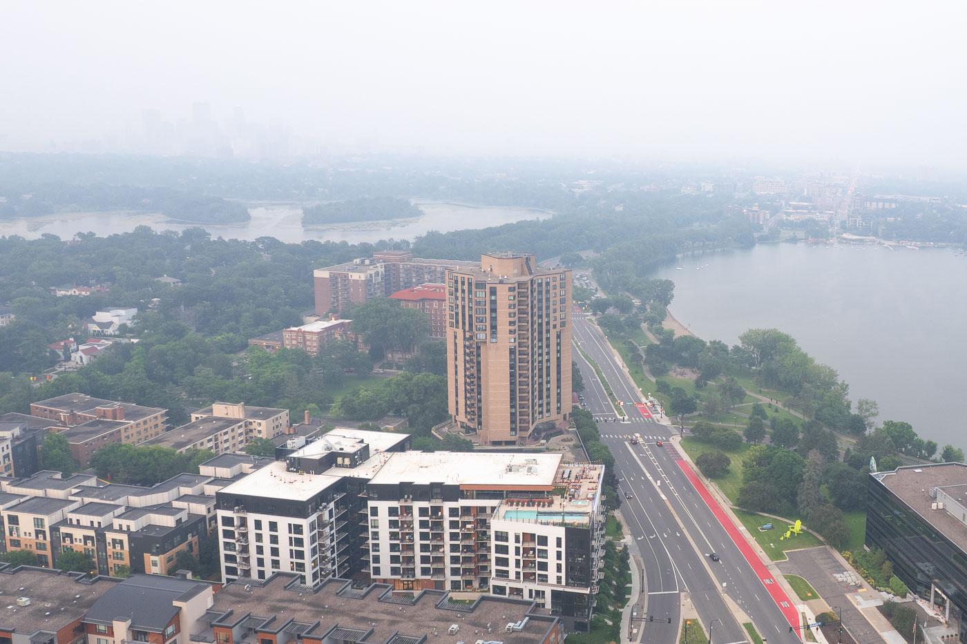 Canadian wildfire smoke in Minneapolis, Minnesota 2025