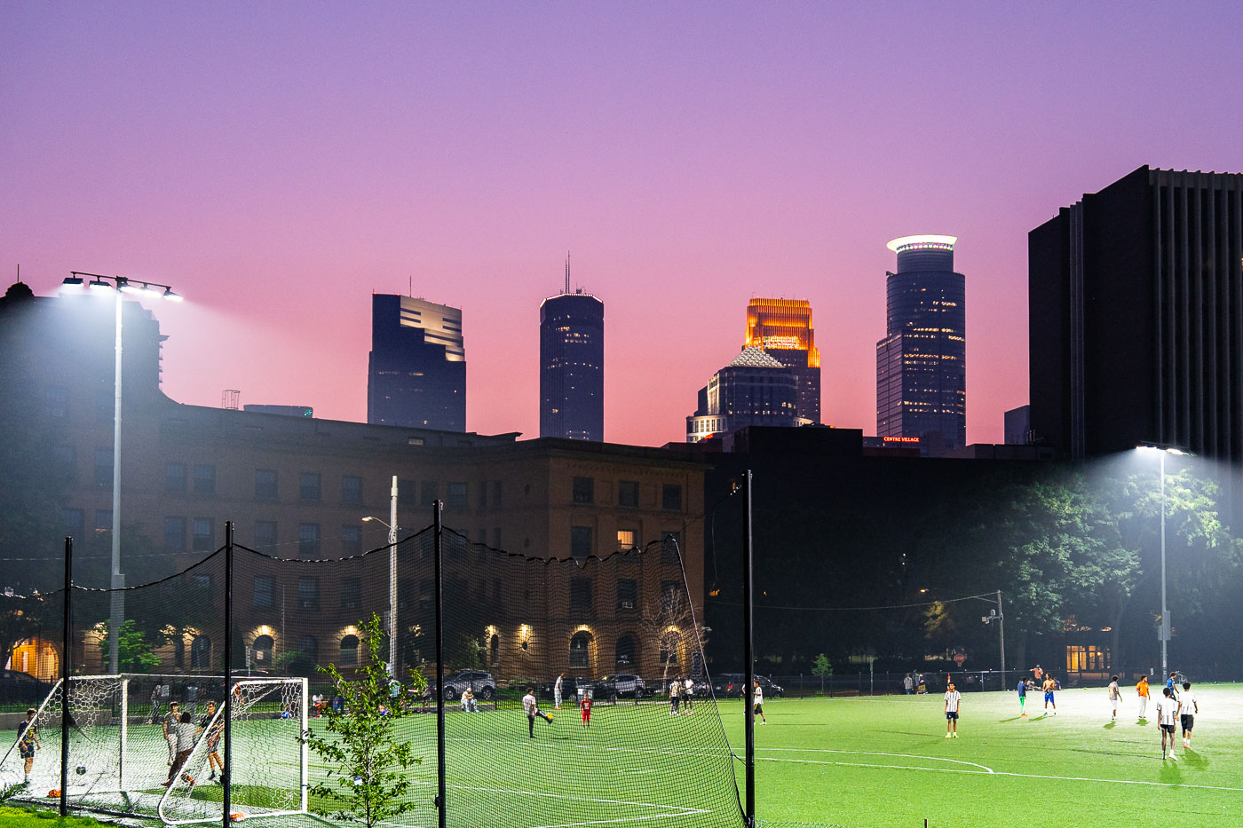 Candian Wildfire smoke and a Soccer Game