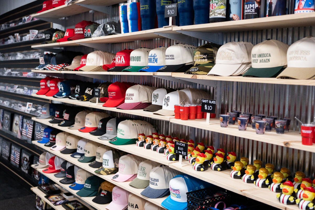 Chinese goods sold at a Trump Store in Wisconsin Dells