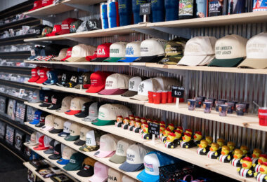 Chinese goods being sold at a Trump Store in Wisconsin Dells in July 2025.