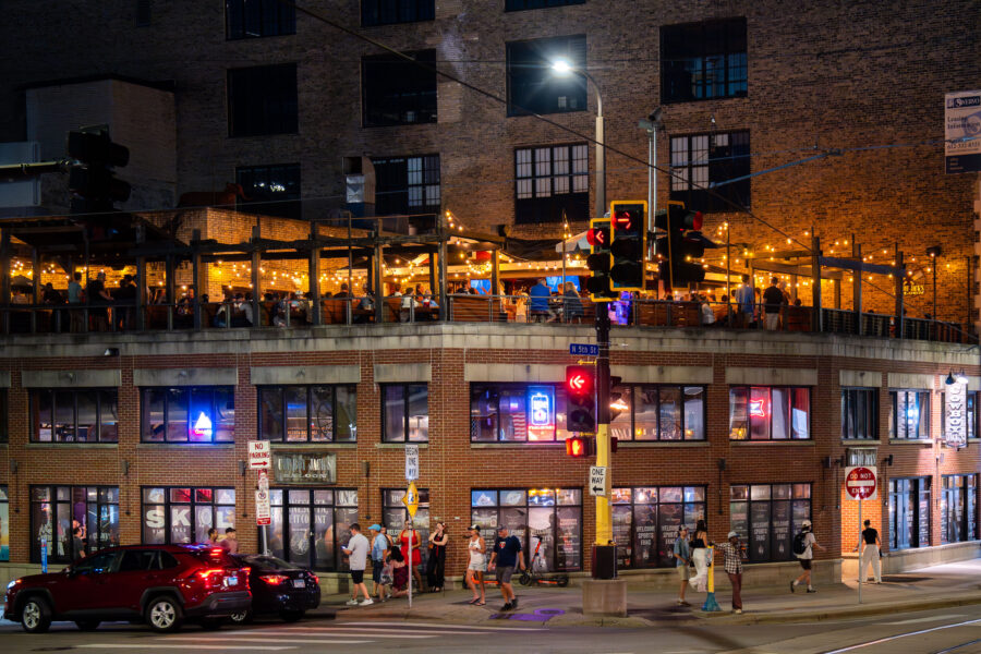 Nightlife at Cowboy Jack’s, N 5th St, Downtown Minneapolis