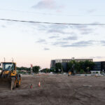 Road construction appears to be ongoing where Nicollet Ave will come through the former K-Mart property.