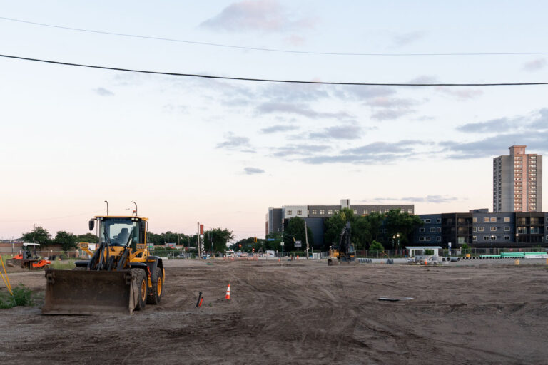 Nicollet Avenue Road Construction at K-Mart 2 Road construction appears to be ongoing where Nicollet Ave will come through the former K-Mart property.