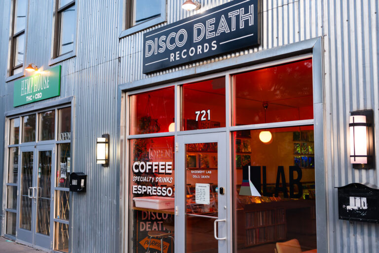 Disco Death Records and Hemp House 1 Disco Death Records and Hemp House on W 26th Street in Minneapolis.