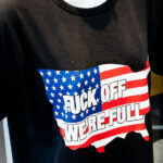 Wisconsin Dells Shirt July 2025 2 Wisconsin Dells shirt being sold in July 2025 that reads "Fuck off we're full".