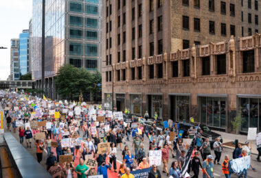 Protesters in Downtown Minneapolis as part of nationwide “Good trouble lives on” protests. Organizers say “Good Trouble Lives On is a national day of action to respond to the attacks on our civil and human rights by the Trump administration. Together, we’ll remind them that in America, the power lies with the people.” After gathering at the Hennepin County Government Center listening to speakers such as Toussaint Morrison, Nekima Levy Armstrong, and Lieutenant Governor Peggy Flanagan they marched through Downtown Minneapolis.
