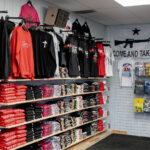 Shirts inside the "Trump Store" in Wisconsin Dells.