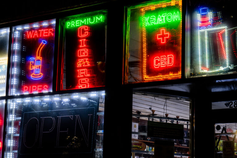 Kratom in Uptown Minneapolis 3 Kratom sign in a window in Minneapolis