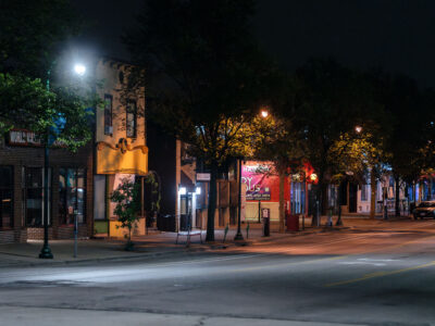 Lyndale Avenue in Minneapolis at night