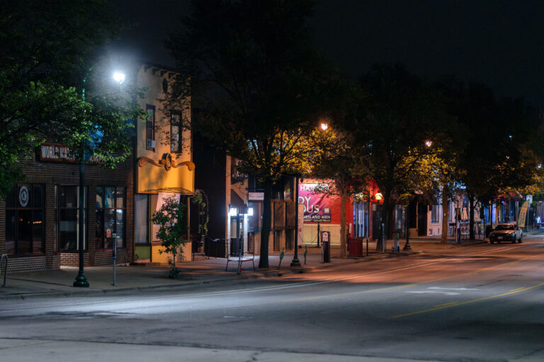 Lyndale Avenue in Minneapolis at night 3 View of Lyndale Avenue on a July 2025 evening