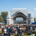 The Minneapolis Pops Orchestra performing at the Lake Harriet Bandshell on July 13, 2025.
