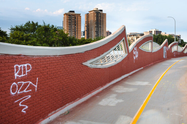 RIP Ozzy in Minneapolis 4 RIP Ozzy written on the Loring Greenway in South Minneapolis.