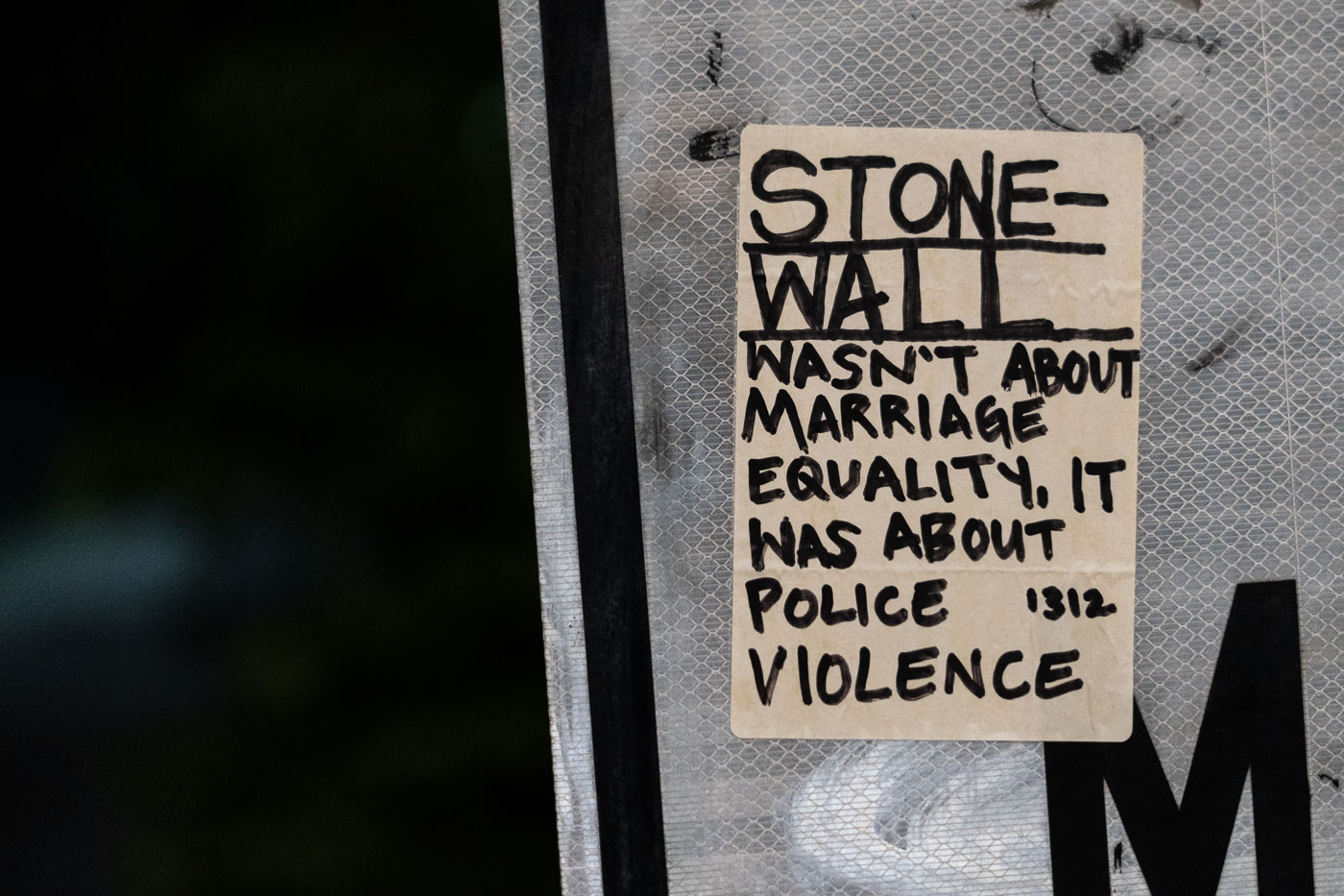 Stonewall wasn't about marriage equality