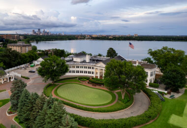 The Minikahda Club golf club that looks over Bde Maka Ska in Minneapolis.