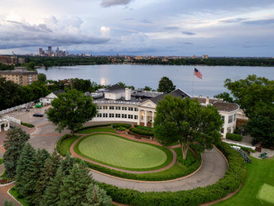 Minikahda Club Golf Course, Bde Maka Ska, Minneapolis Skyline
